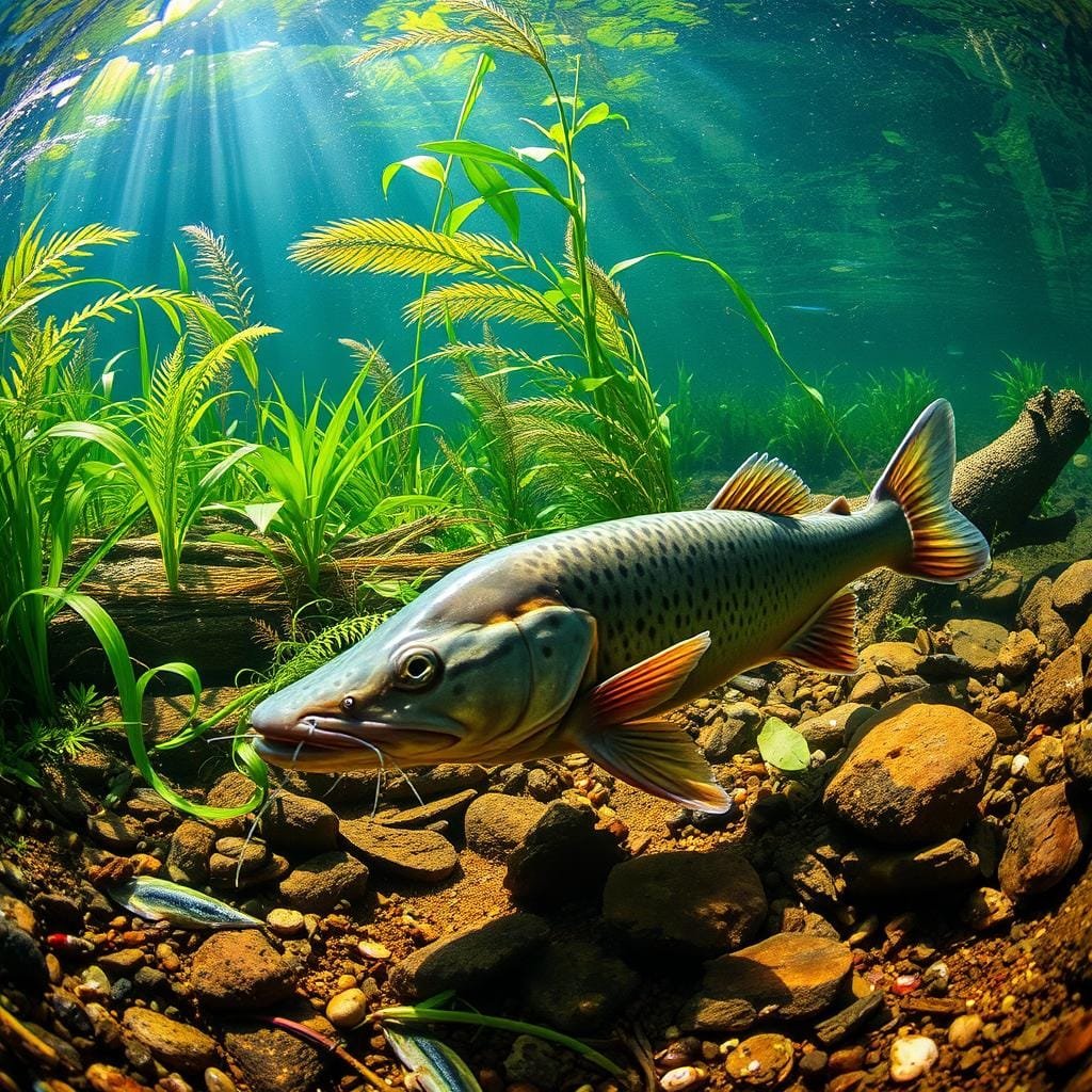 What does channel catfish eat