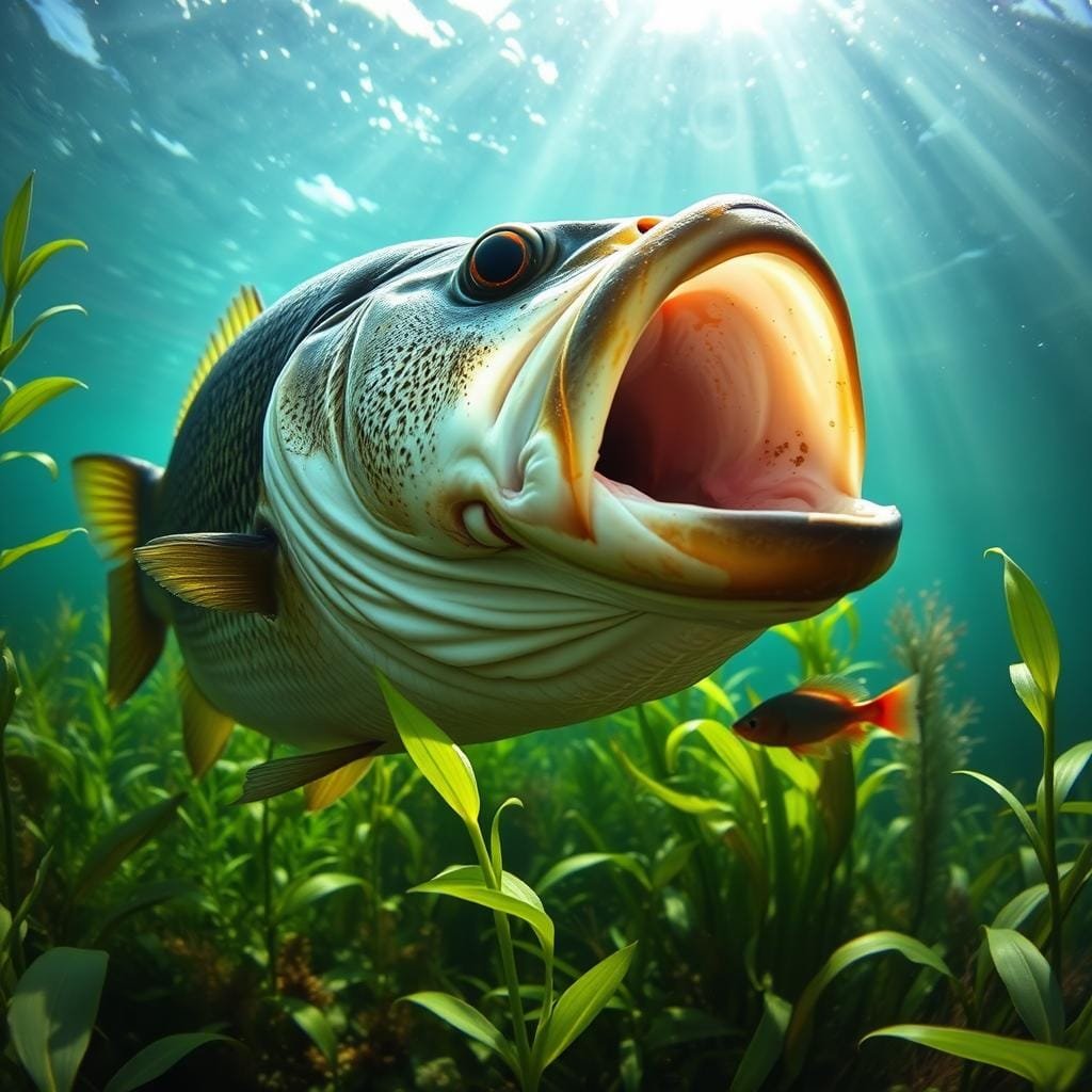 What does largemouth bass eat