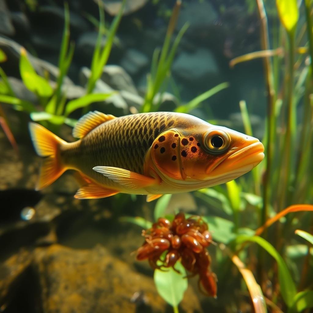 What does pumpkinseed eat