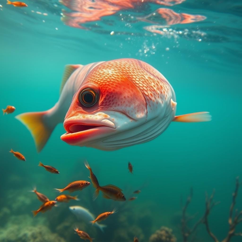 What does redfish eat