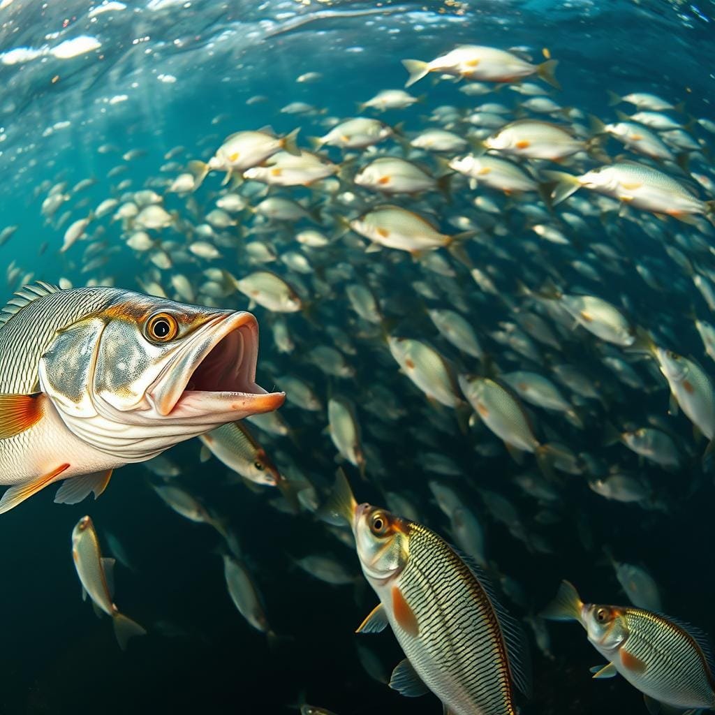 What does white bass eat